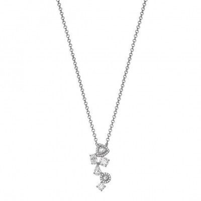 Esprit® 'Shiny Stones' Women's Sterling Silver Chain with Pendant - Silver ESNL92900A420