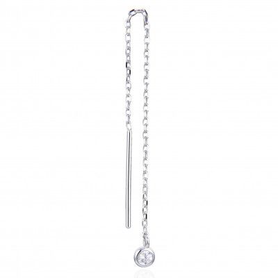 Gena.paris® 'Round' Women's Sterling Silver Drop Earrings - Silver GBO1530/60-W
