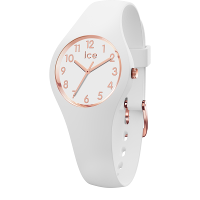Ice Watch® Analogue 'Ice Glam - White Rose-gold - Numbers' Girls's Watch (Extra Small) 015343