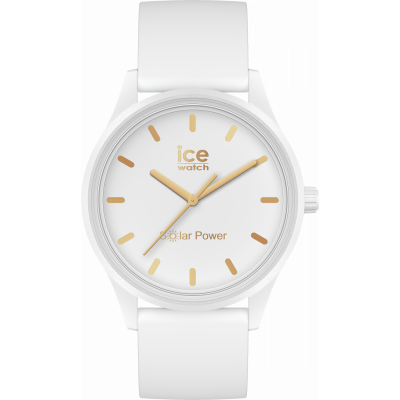 Ice Watch® Analogue 'Ice Solar Power - White Gold' Women's Watch (Medium) 020301