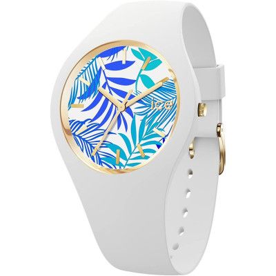 Ice Watch® Analogue 'Ice Flower - Turquoise Leaves' Women's Watch (Medium) 020517 #1