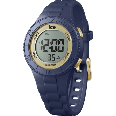Ice Watch® Digital 'Ice Digit - Dark Blue Gold' Child's Watch (Small) 021618
