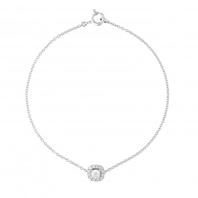 Orphelia® 'Gilda' Women's Whitegold 18C Bracelet - White AD-1028