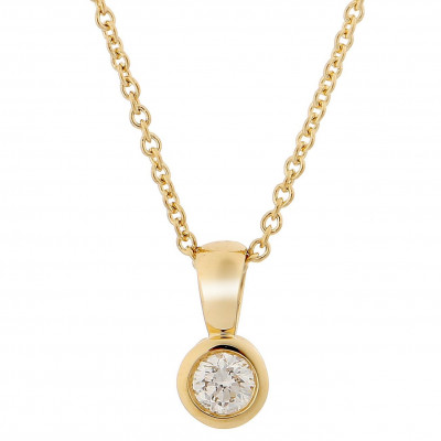 Orphelia® 'Rosalind' Women's Yellow gold 18C Chain with Pendant - Gold KD-2030/1