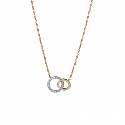 Orphelia® 'Caity' Women's Yellow gold 18C Necklace - Gold KD-2036
