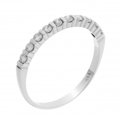 Orphelia® Women's Whitegold 18C Ring - Silver RD-3004/1