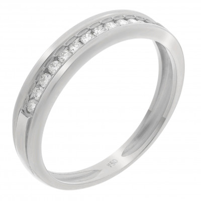 Orphelia® Women's Whitegold 18C Ring - Silver RD-3020/1
