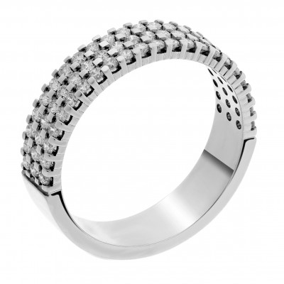 Orphelia® Women's Whitegold 18C Ring - Silver RD-3021/1