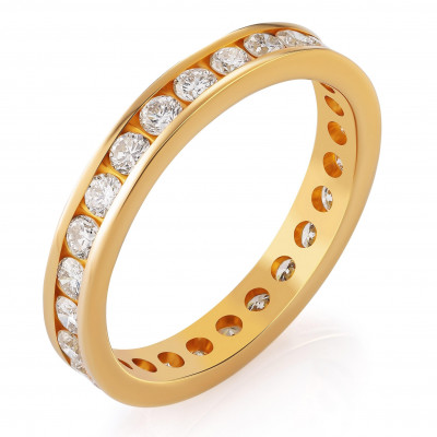 Orphelia® Women's Yellow gold 18C Ring - Gold RD-310460/DJ
