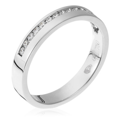 Orphelia® Women's Whitegold 18C Ring - Silver RD-3243