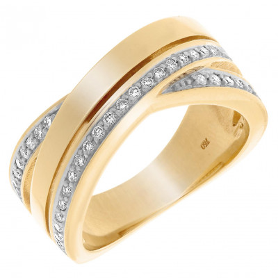 Orphelia® Women's Yellow gold 18C Ring - Gold RD-33077