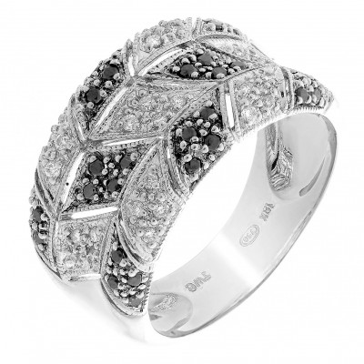 Orphelia® Women's Whitegold 18C Ring - Silver RD-33326
