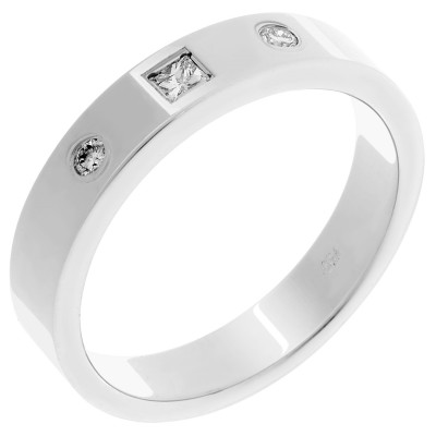 Orphelia® Unisex's Whitegold 18C Ring - Silver RD-33331/1
