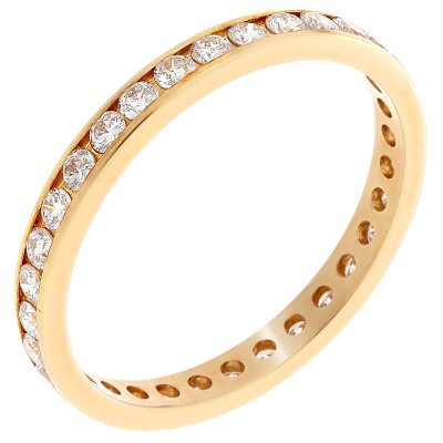 Orphelia® Women's Yellow gold 18C Ring - Gold RD-3407/1