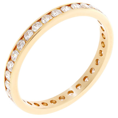 Orphelia® Women's Yellow gold 18C Ring - Gold RD-3407