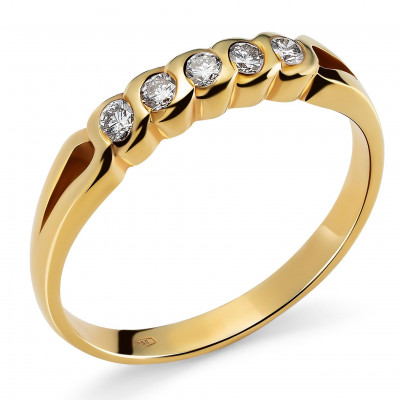 Orphelia® Women's Yellow gold 18C Ring - Gold RD-3903