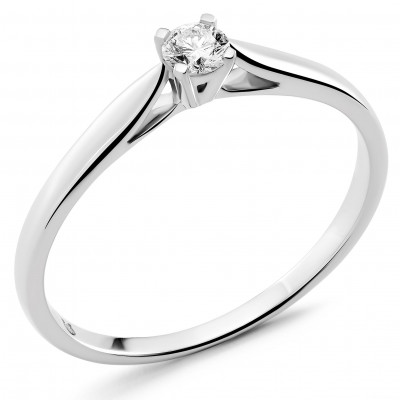 Orphelia® Women's Whitegold 18C Ring - Silver RD-3917/1