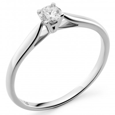 Orphelia® Women's Whitegold 18C Ring - Silver RD-3918/1