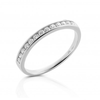 Orphelia® Women's Whitegold 18C Ring - Silver RD-3930/1