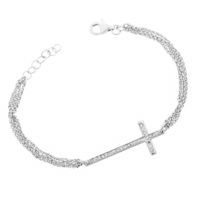 Women's Sterling Silver Bracelet - Silver ZA-7196