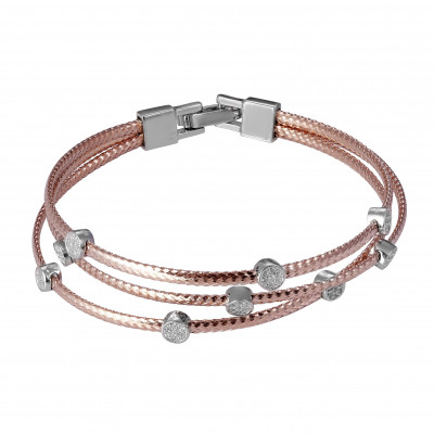 Orphelia® Women's Sterling Silver Bracelet - Rose ZA-7414