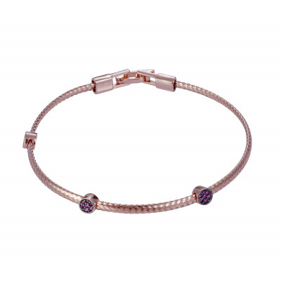 Orphelia® Women's Sterling Silver Bracelet - Rose ZA-7415/RG #1
