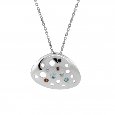Orphelia Women's Silver Pendant With Chain ZH-4480 #1