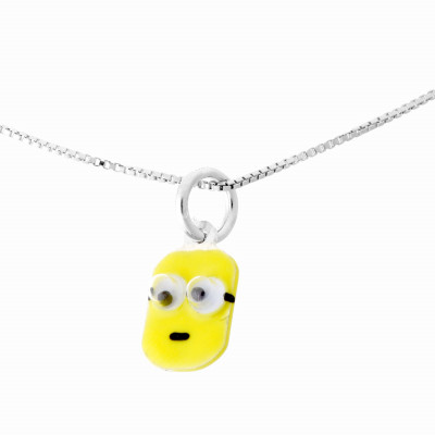 Orphelia® 'Minion' Child's Sterling Silver Chain with Pendant - Silver ZH-7135