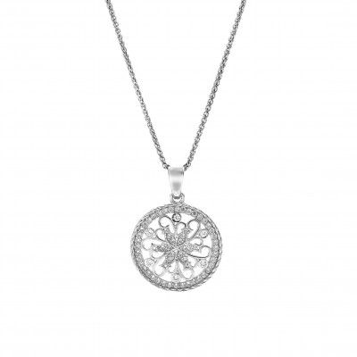 Orphelia® Women's Sterling Silver Chain with Pendant - Silver ZH-7311