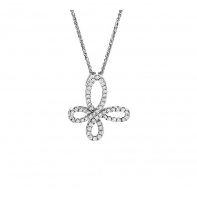 Women's Sterling Silver Chain with Pendant - Silver ZH-7350