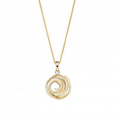 Orphelia® 'Apolline' Women's Sterling Silver Chain with Pendant - Gold ZH-7500/G