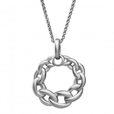 Orphelia® 'Estelle' Women's Sterling Silver Chain with Pendant - Silver ZH-7516