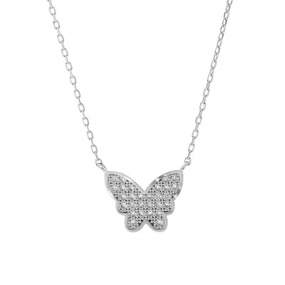 Orphelia® 'Amaya' Women's Sterling Silver Necklace - Silver ZK-7316