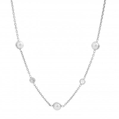 'Emilia' Women's Sterling Silver Necklace - Silver ZK-7380