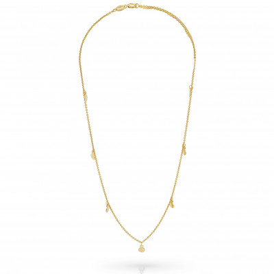'Heritage' Women's Sterling Silver Necklace - Gold ZK-7559/G