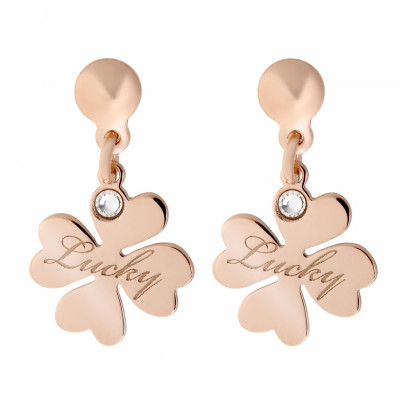 Orphelia® 'Cardinale' Women's Sterling Silver Drop Earrings - Rose ZO-7186/RG