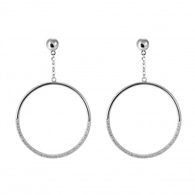 Orphelia Bliss Women's Silver Drop Earrings ZO-7460