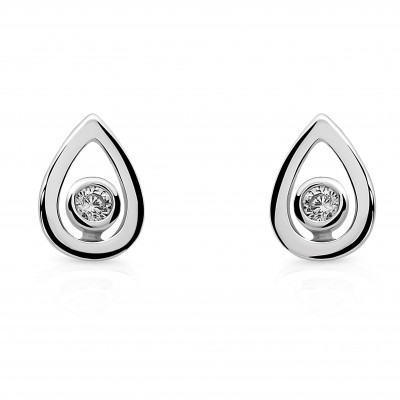 Orphelia® 'Ellie' Women's Sterling Silver Stud Earrings - Silver ZO-7485