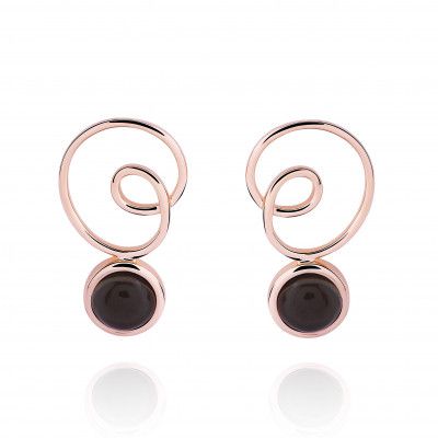 Orphelia® 'Eugenia' Women's Sterling Silver Drop Earrings - Rose ZO-7495