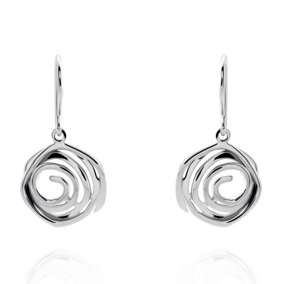 Orphelia® 'Apolline' Women's Sterling Silver Drop Earrings - Silver ZO-7500