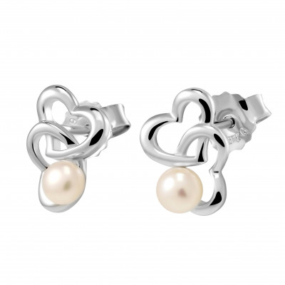 Orphelia® 'Lili' Women's Sterling Silver Stud Earrings - Silver ZO-7513
