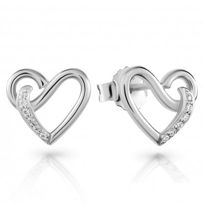 Orphelia® 'Ida' Women's Sterling Silver Stud Earrings - Silver ZO-7521