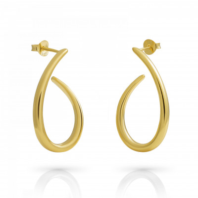 'Cherry' Women's Sterling Silver Drop Earrings - Gold ZO-7551/G