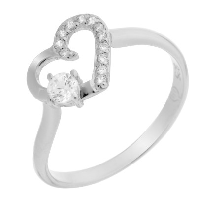 Orphelia® Women's Sterling Silver Ring - Silver ZR-7080 #1