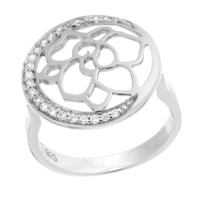 Orphelia® Women's Sterling Silver Ring - Silver ZR-7089 #1