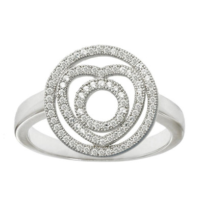 Orphelia® Women's Sterling Silver Ring - Silver ZR-7268
