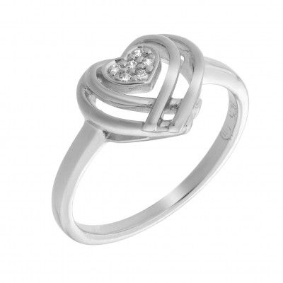 Orphelia® Women's Sterling Silver Ring - Silver ZR-7368 #1