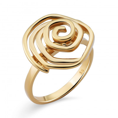 Orphelia® Women's Sterling Silver Ring - Gold ZR-7500/G #1