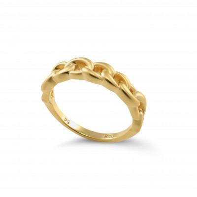 Orphelia® 'ESTELLE' Women's Sterling Silver Ring - Gold ZR-7516/G #1