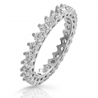 Orphelia® 'Paris' Women's Sterling Silver Ring - Silver ZR-7540